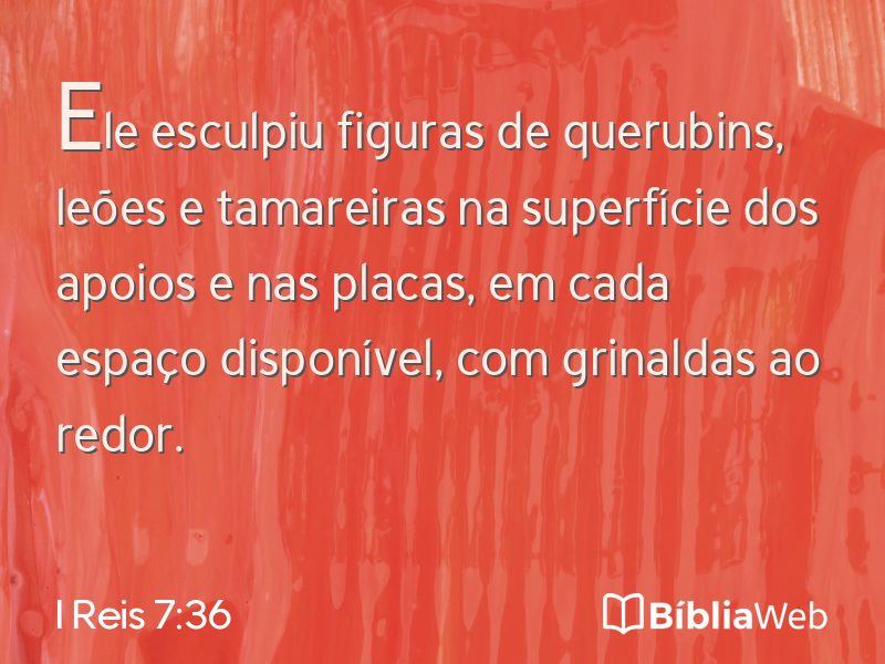 I Reis 7:36 em imagem para compartilhar