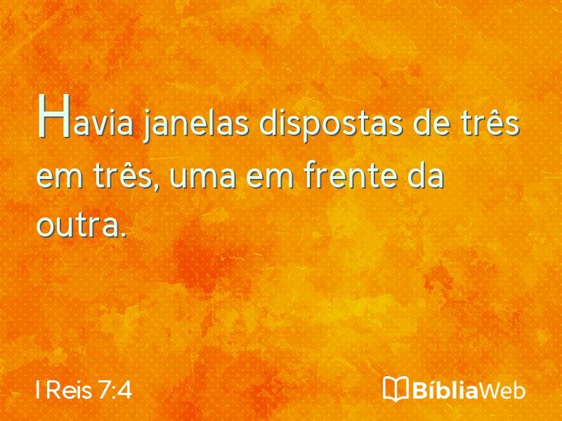 I Reis 7:4 em imagem para compartilhar