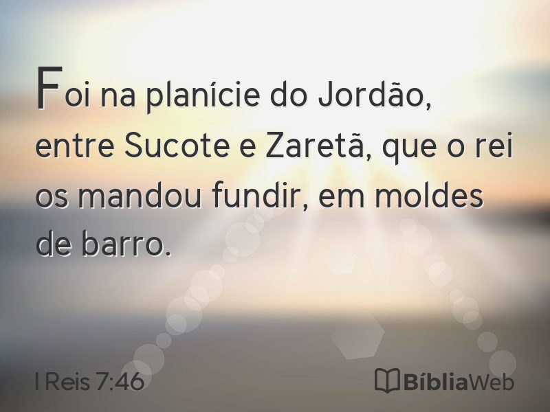 I Reis 7:46 em imagem para compartilhar