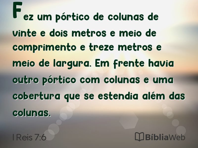 I Reis 7:6 em imagem para compartilhar