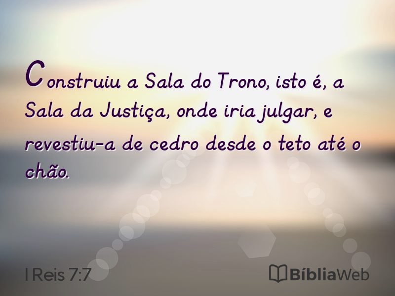 I Reis 7:7 em imagem para compartilhar