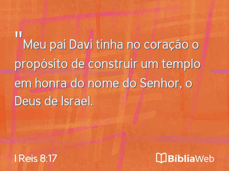 I Reis 8:17 em imagem para compartilhar