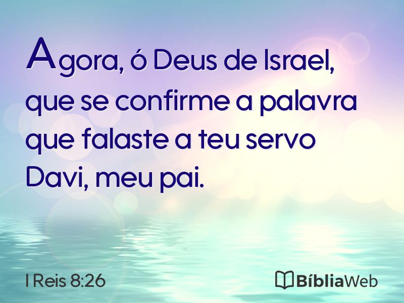 I Reis 8:26 em imagem para compartilhar