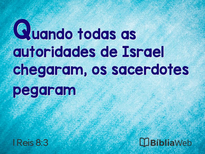 I Reis 8:3 em imagem para compartilhar