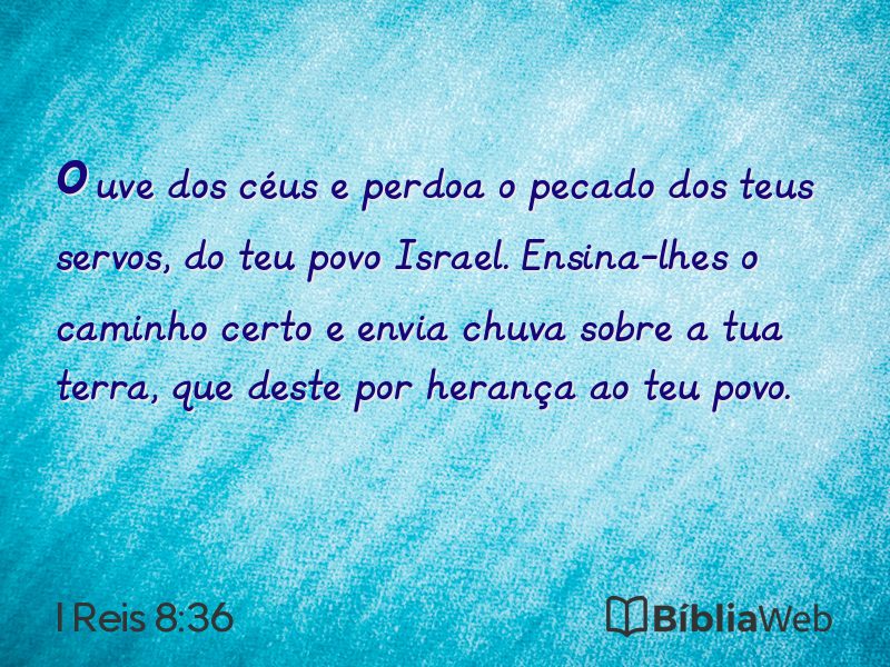 I Reis 8:36 em imagem para compartilhar