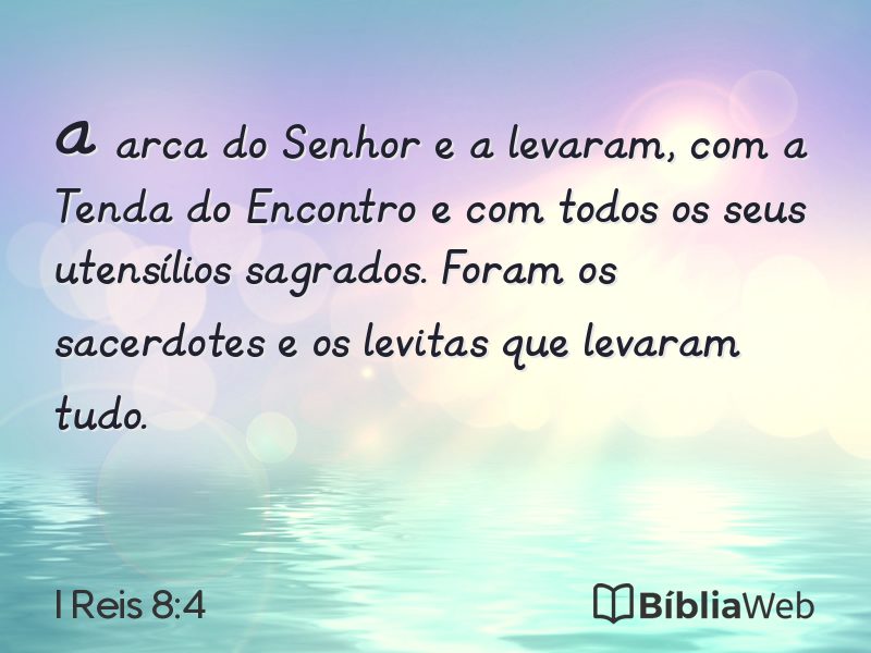 I Reis 8:4 em imagem para compartilhar