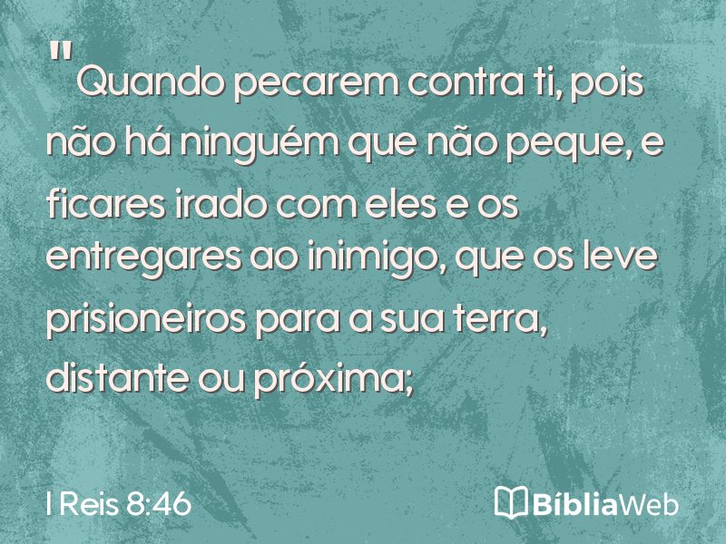 I Reis 8:46 em imagem para compartilhar