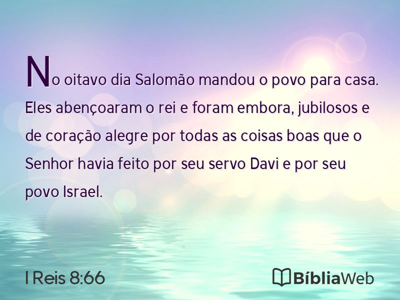 I Reis 8:66 em imagem para compartilhar