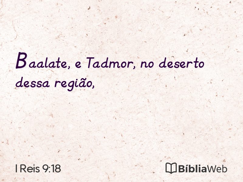 I Reis 9:18 em imagem para compartilhar