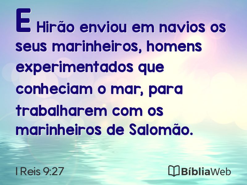 I Reis 9:27 em imagem para compartilhar