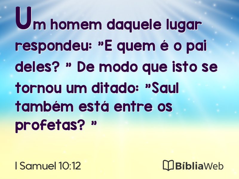 I Samuel 10:12 em imagem para compartilhar