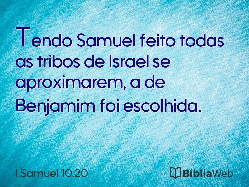 I Samuel 10:20 em imagem para compartilhar