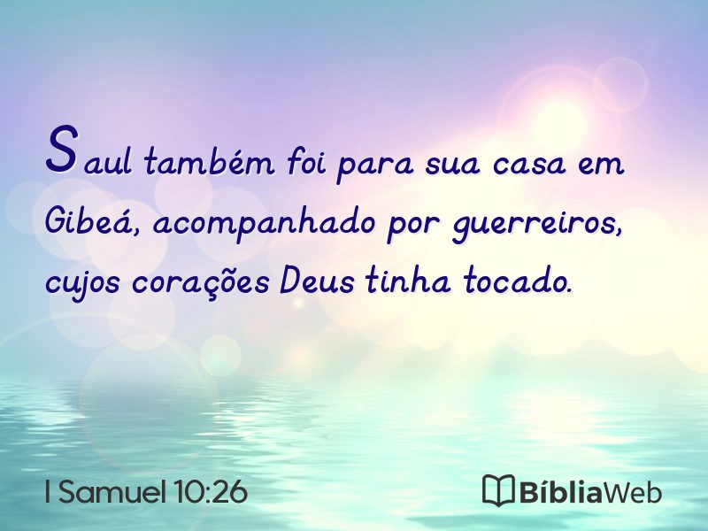 I Samuel 10:26 em imagem para compartilhar