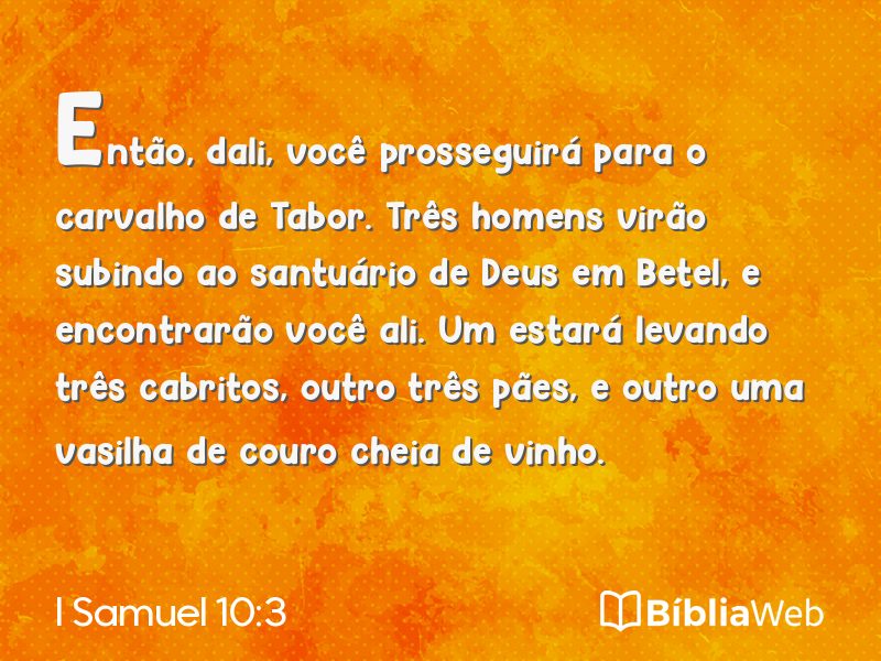 I Samuel 10:3 em imagem para compartilhar