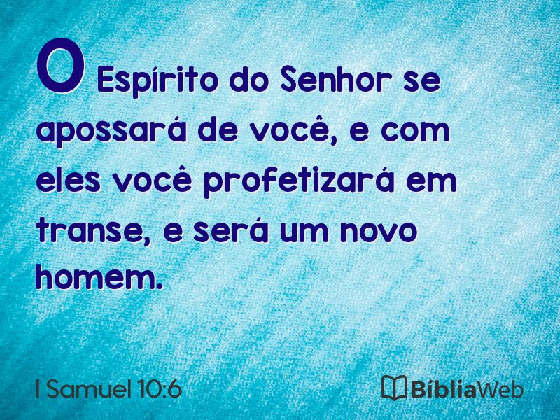 I Samuel 10:6 em imagem para compartilhar