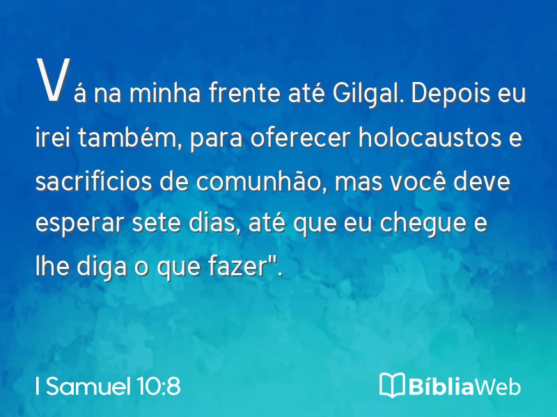 I Samuel 10:8 em imagem para compartilhar