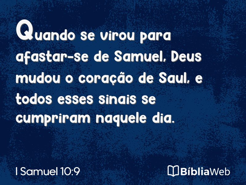 I Samuel 10:9 em imagem para compartilhar