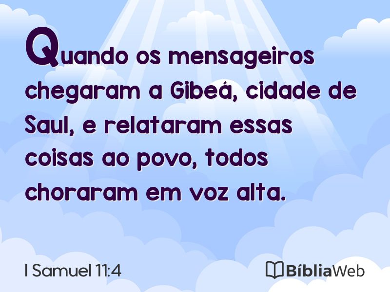 I Samuel 11:4 em imagem para compartilhar