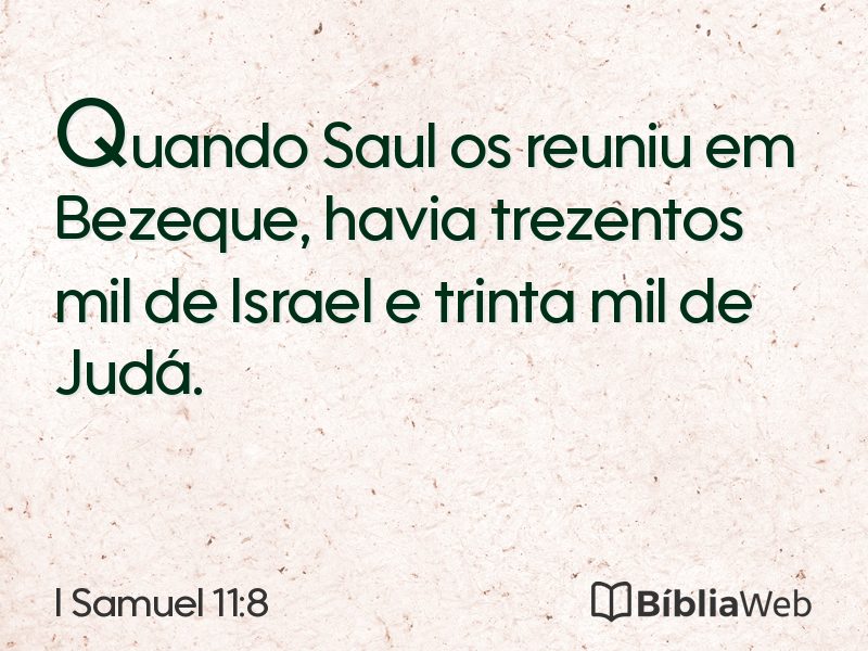 I Samuel 11:8 em imagem para compartilhar