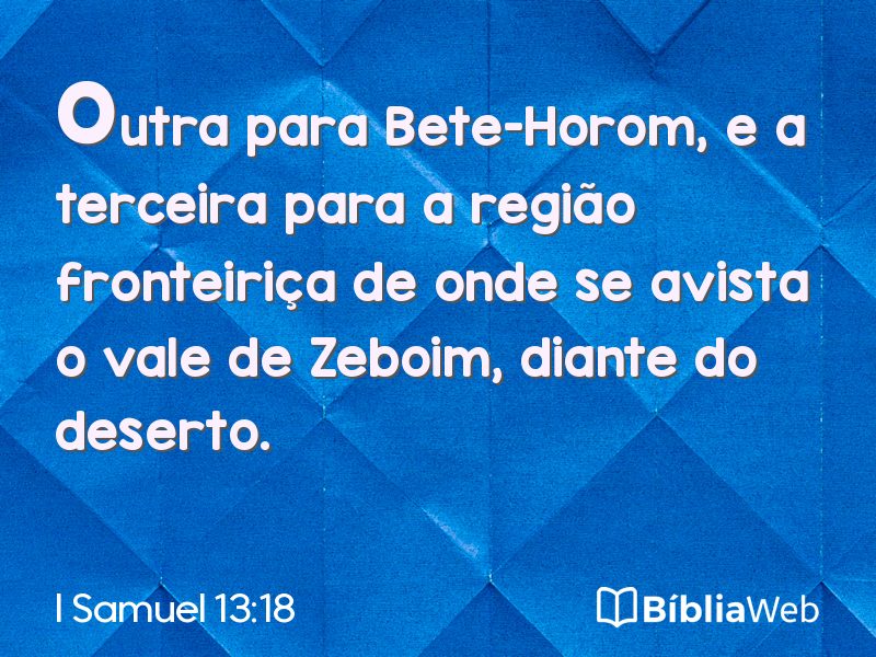 I Samuel 13:18 em imagem para compartilhar