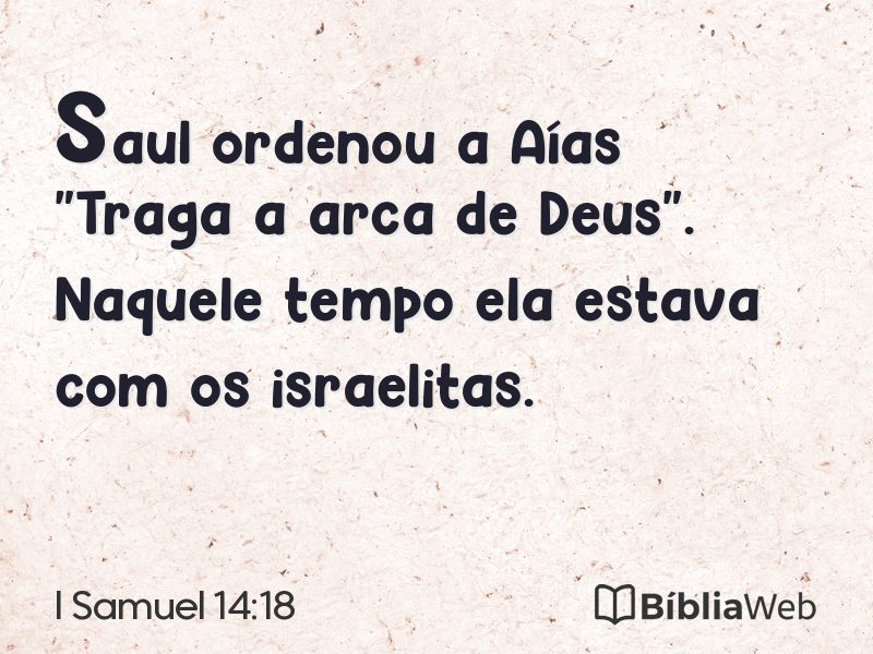 I Samuel 14:18 em imagem para compartilhar