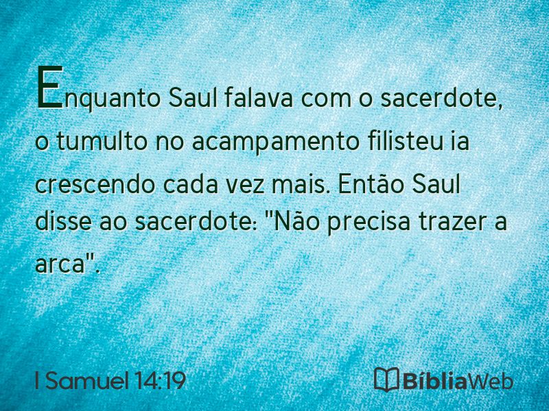 I Samuel 14:19 em imagem para compartilhar