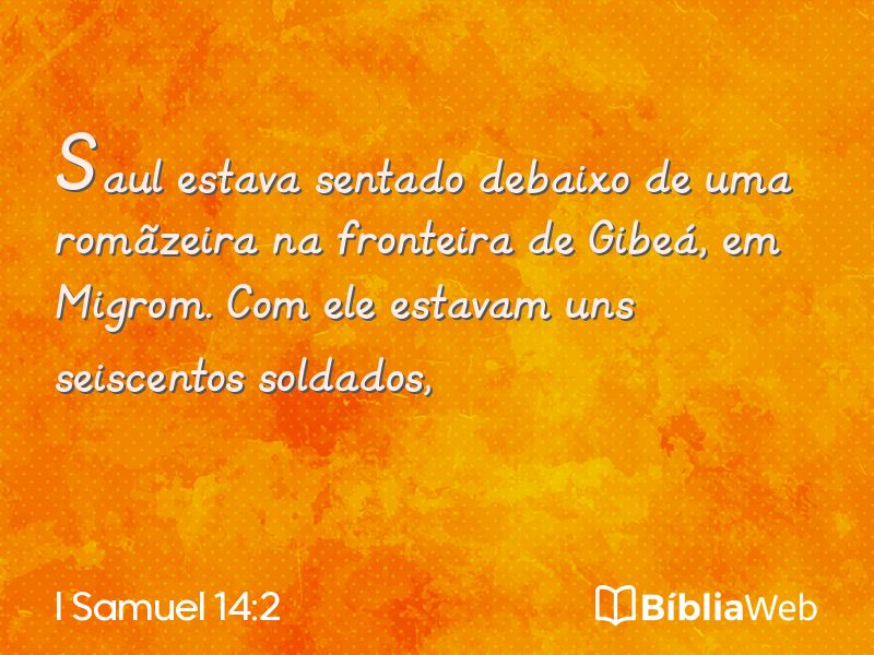 I Samuel 14:2 em imagem para compartilhar