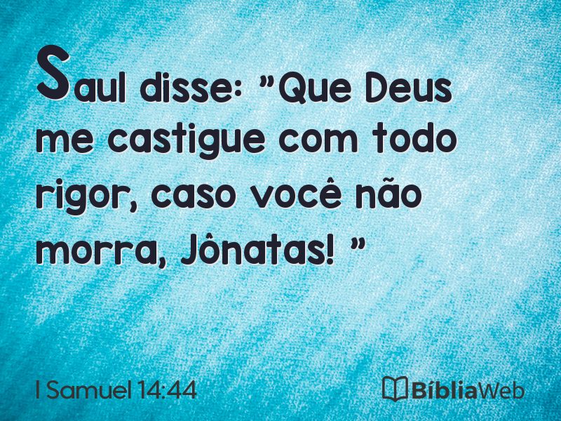 I Samuel 14:44 em imagem para compartilhar