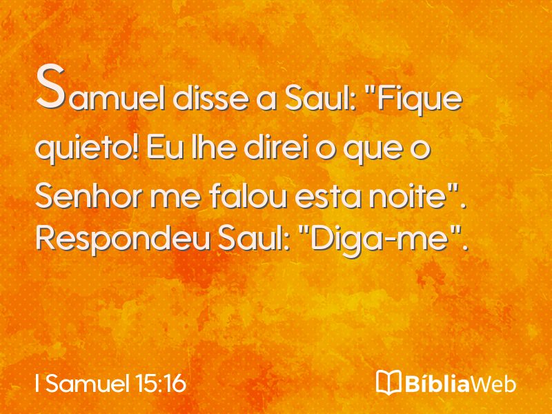 I Samuel 15:16 em imagem para compartilhar