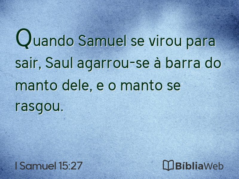 I Samuel 15:27 em imagem para compartilhar