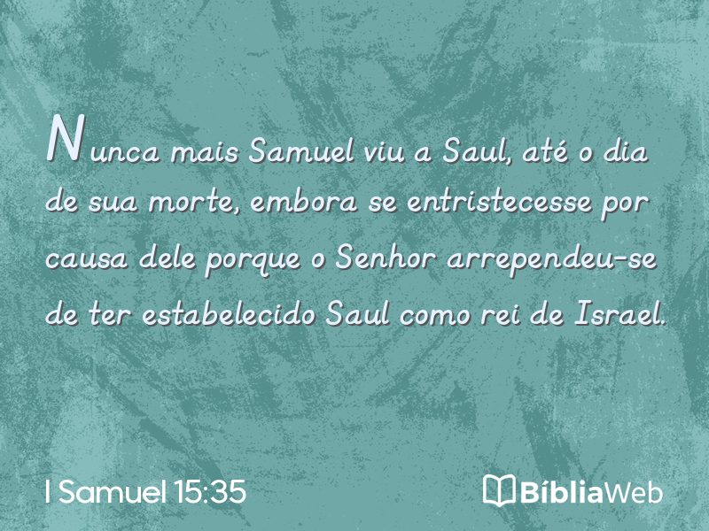 I Samuel 15:35 em imagem para compartilhar
