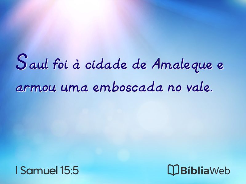 I Samuel 15:5 em imagem para compartilhar
