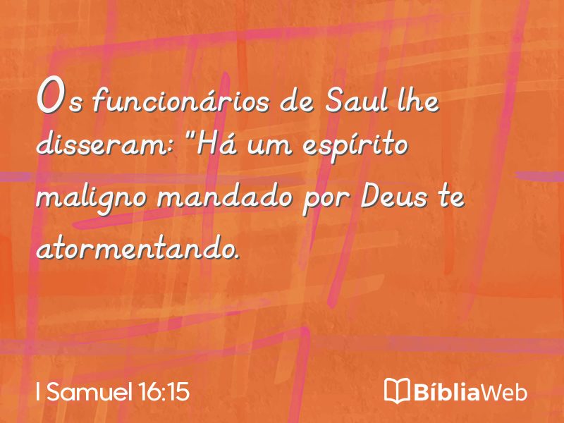 I Samuel 16:15 em imagem para compartilhar