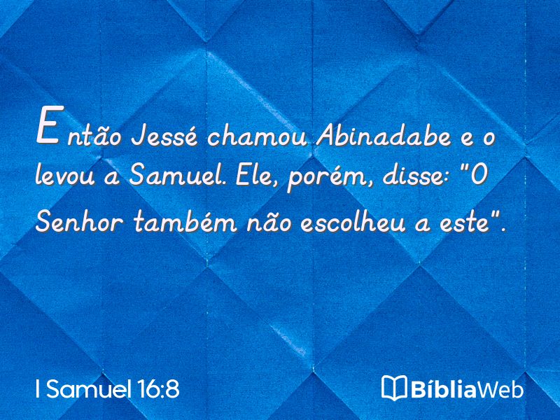 I Samuel 16:8 em imagem para compartilhar