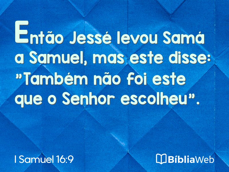 I Samuel 16:9 em imagem para compartilhar