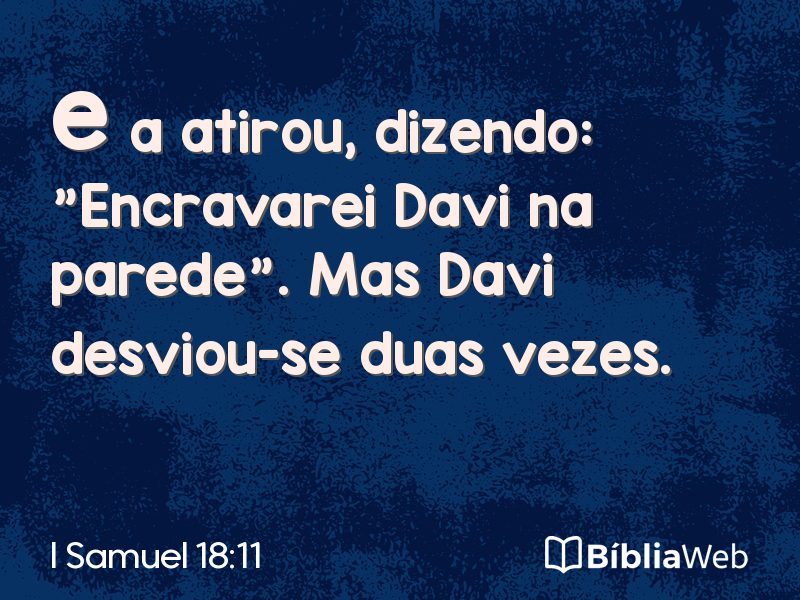 I Samuel 18:11 em imagem para compartilhar