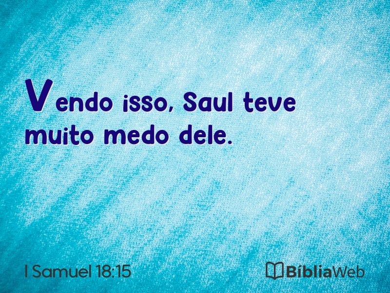 I Samuel 18:15 em imagem para compartilhar