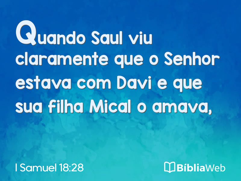 I Samuel 18:28 em imagem para compartilhar
