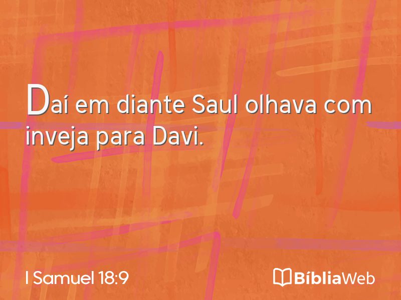 I Samuel 18:9 em imagem para compartilhar