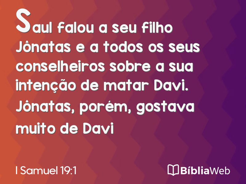 I Samuel 19:1 em imagem para compartilhar