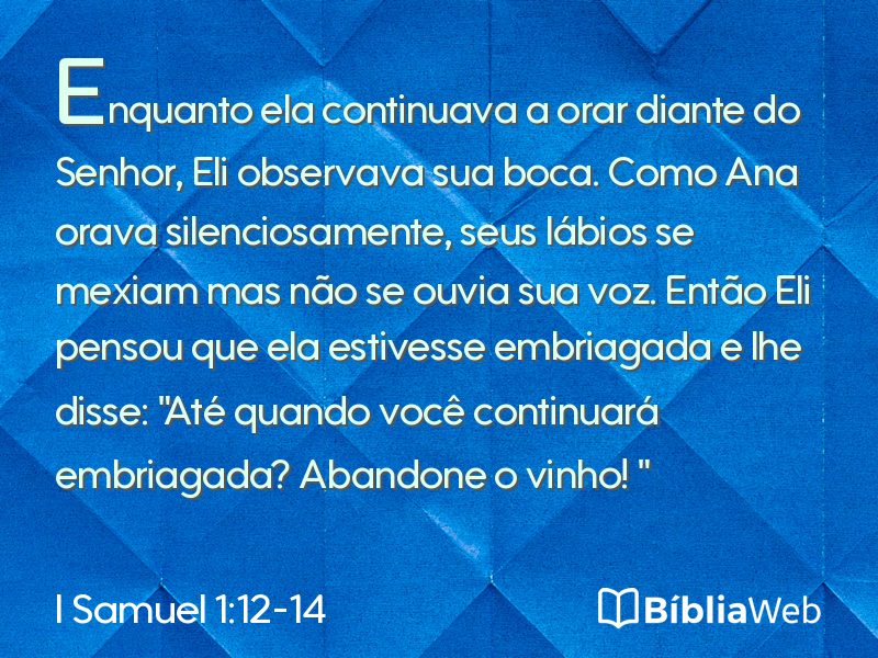 I Samuel 1:12-14 em imagem para compartilhar