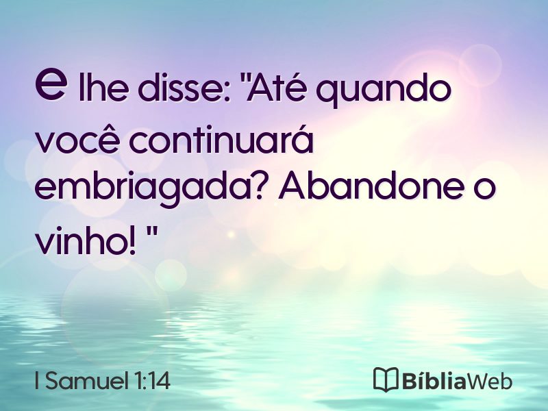 I Samuel 1:14 em imagem para compartilhar