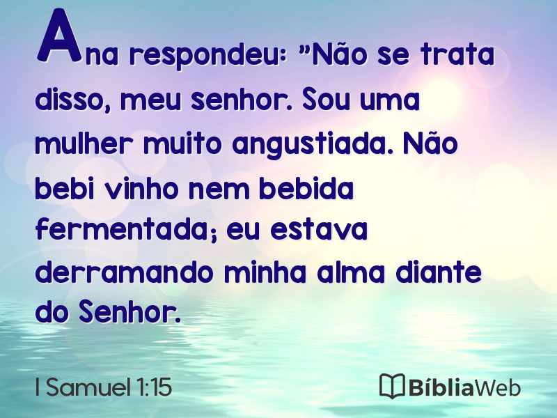 I Samuel 1:15 em imagem para compartilhar