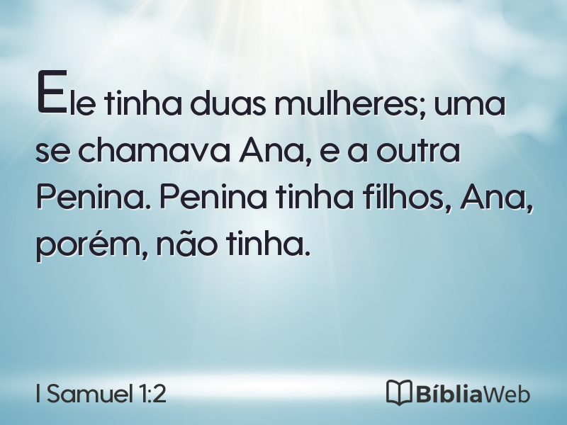 I Samuel 1:2 em imagem para compartilhar