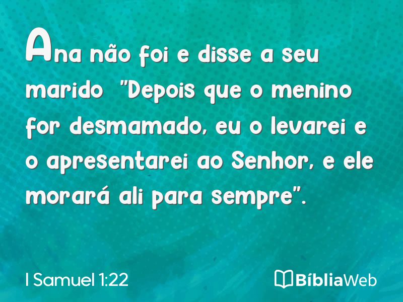 I Samuel 1:22 em imagem para compartilhar