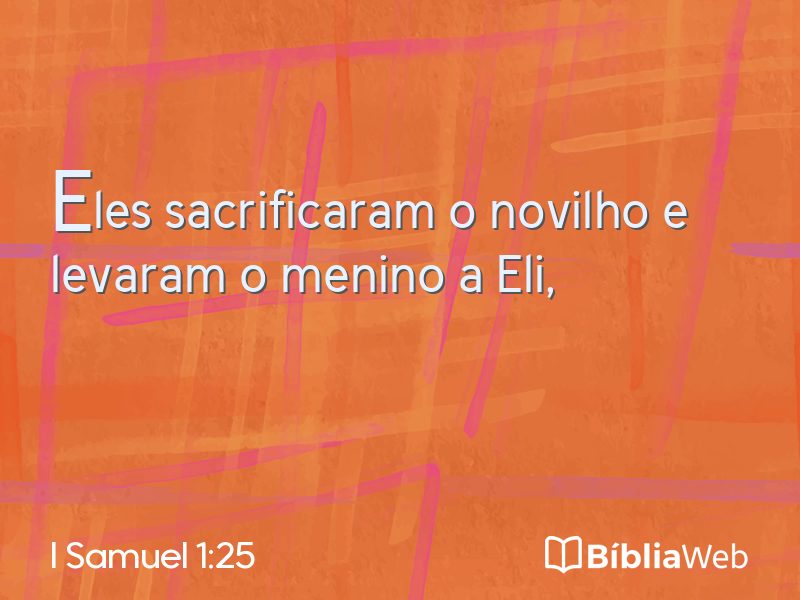 I Samuel 1:25 em imagem para compartilhar