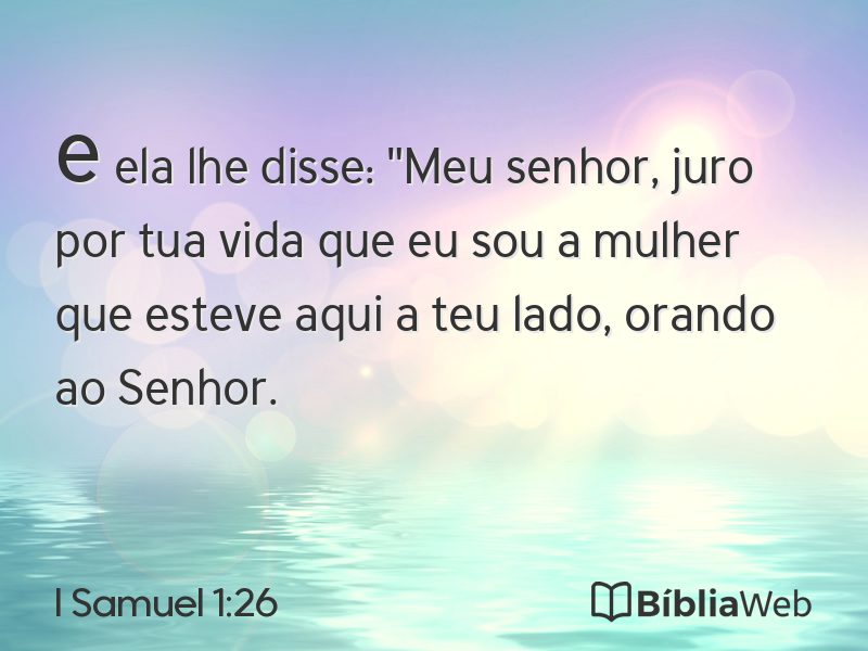 I Samuel 1:26 em imagem para compartilhar