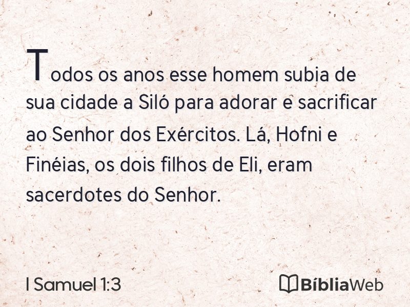 I Samuel 1:3 em imagem para compartilhar