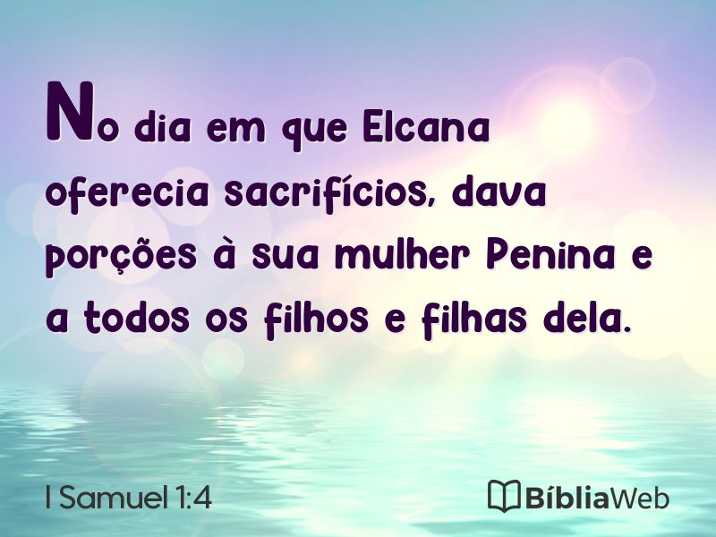 I Samuel 1:4 em imagem para compartilhar