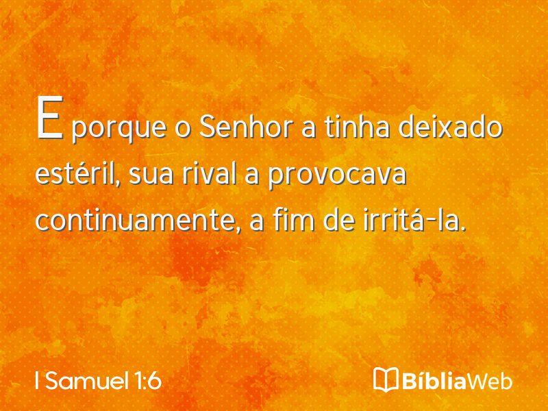 I Samuel 1:6 em imagem para compartilhar